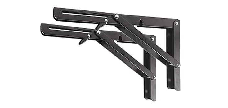 black CNC-machined bracket with precise joints and screws