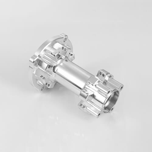 CNC machined stainless steel part with polished finish