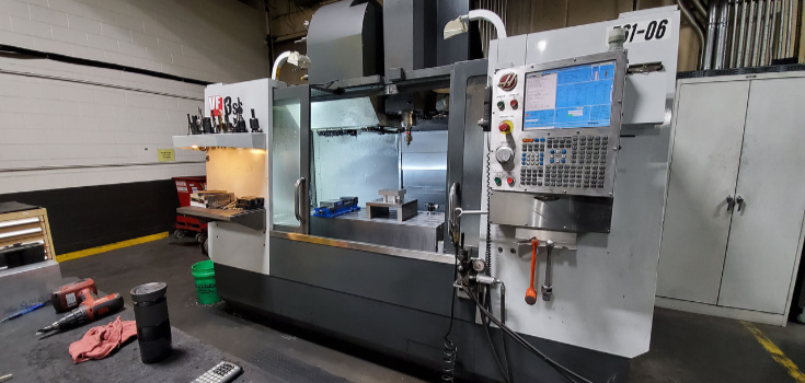 3-axis CNC milling machine in workshop
