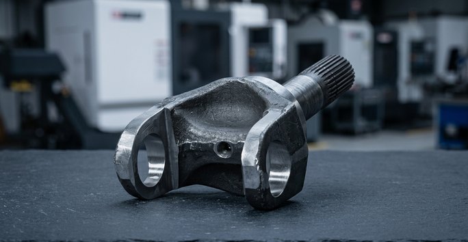 Alloy steel structural bracket for aerospace cabin support