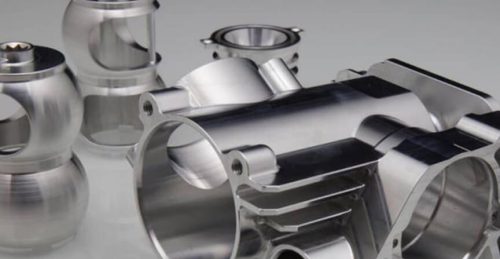 Aluminum machined parts with complex geometry and polished finish