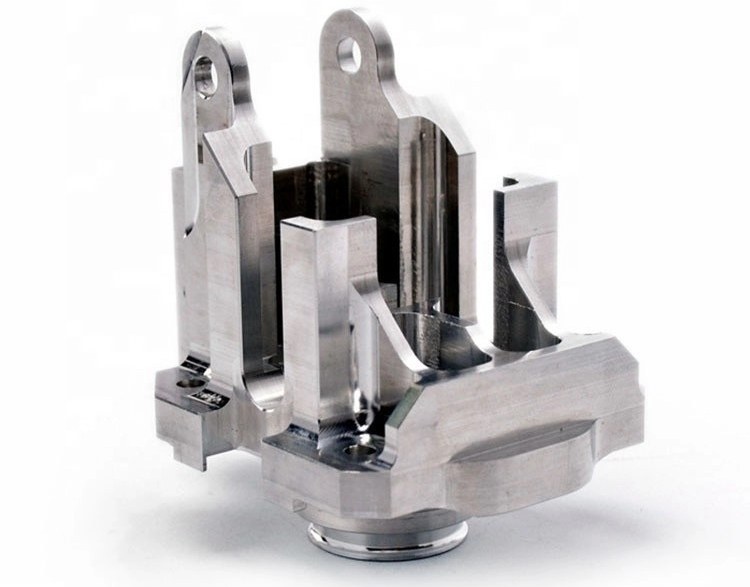 Complex aluminum machined bracket with multiple features