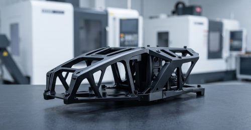 7075 aluminum drone frame machined with precise lightening pockets