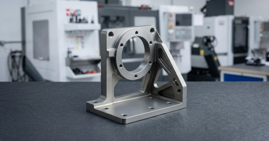 7075 aluminum bracket finished part for CNC machining quote
