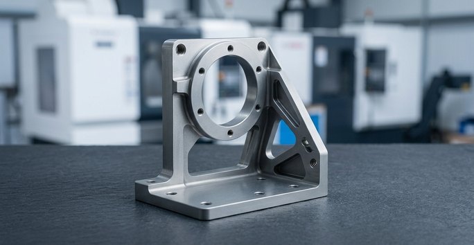 Aluminum aerospace bracket for cabin structural support