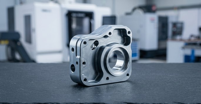 Aluminum medical device part from precision machining