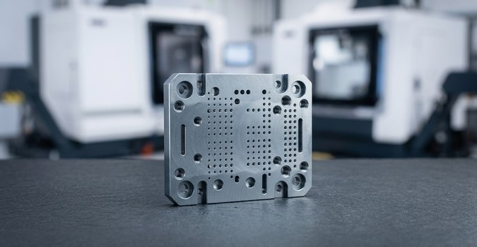 Aluminum semiconductor part with precise micro features