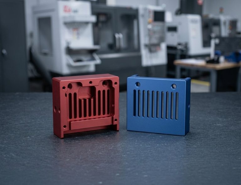 Type II anodized aluminum enclosure and bracket cosmetic hardware