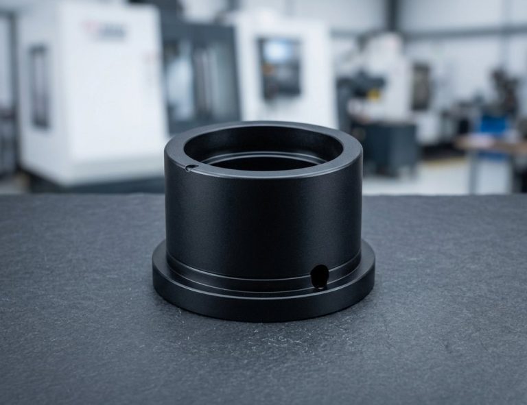 Black oxide optical mount ring with flat matte interior