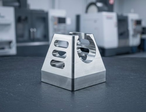 CNC machined clevis bracket with reamed pin hole
