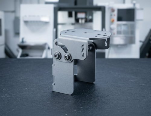 Machined aluminum sensor bracket with slotted mounting holes