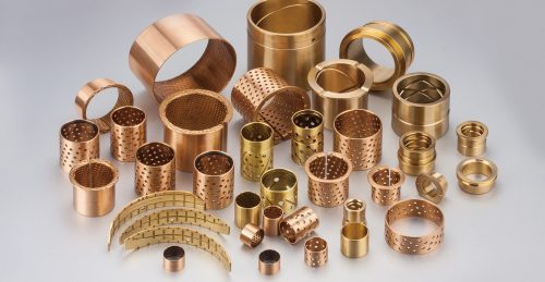 Bronze bushings and sleeves in various sizes and designs