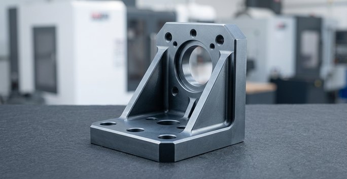 Aerospace steel structural bracket from CNC machining
