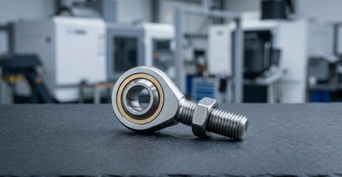 Automotive steel tie rod fitting from CNC turning