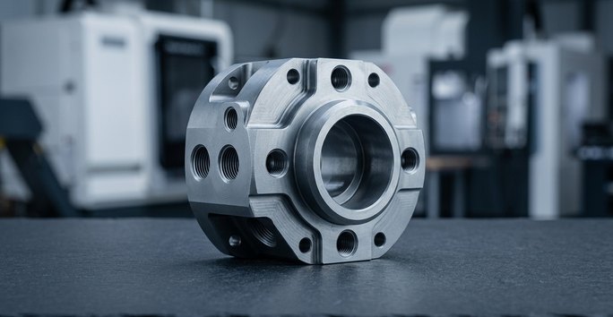 Steel energy sector fitting from custom CNC machining