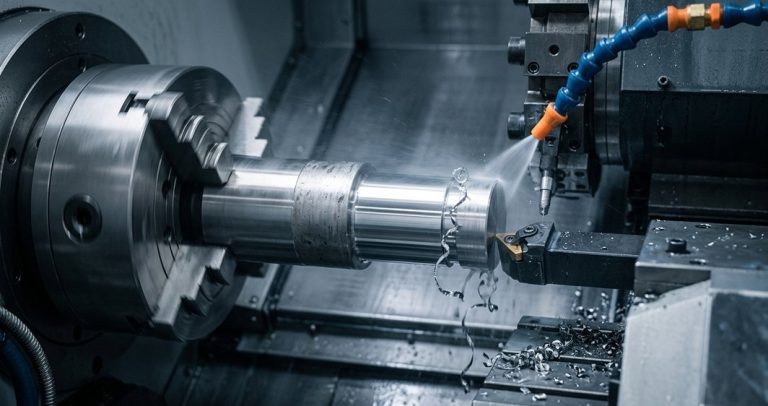 CNC turning stainless steel shaft for steel parts machining