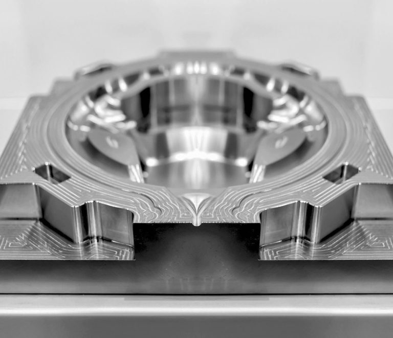 Finished aluminum housing from CNC machining outsourcing services