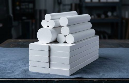 Raw PVC sheet and rod stock for fabrication processes