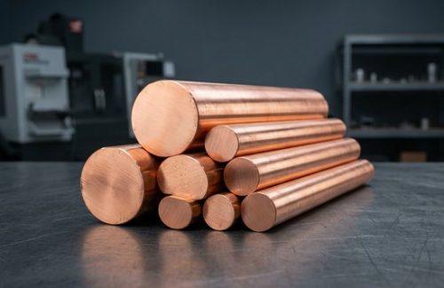 Raw copper C110 round bar stock for CNC machining