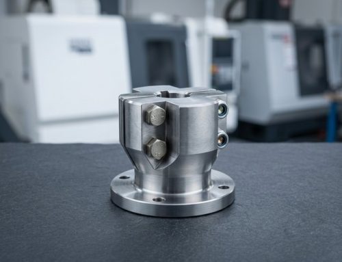 Machined clamp shaft coupling with keyway on worktable