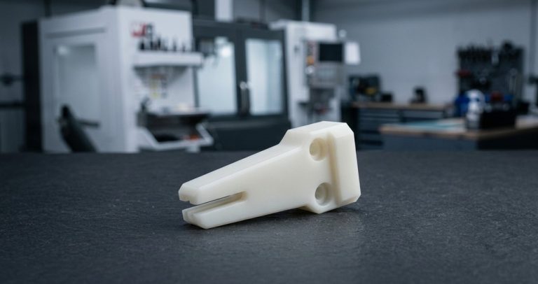 Delrin acetal gripper finger part for automation