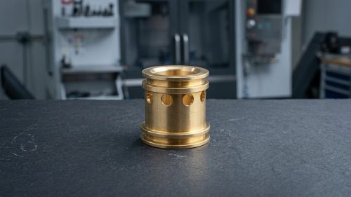 Brass bushing part showing untarnished finish, does brass rust