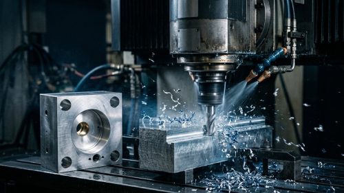 Comparing drilling, boring and reaming operations on CNC machined aluminum block