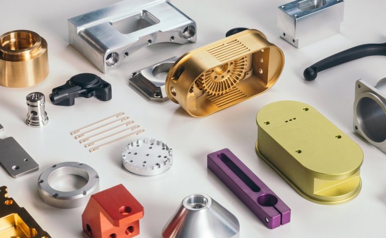Precision machined metal parts in various finishes and shapes