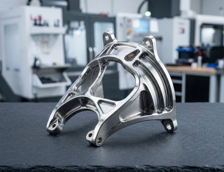 Electropolished Inconel aerospace bracket with mirror finish