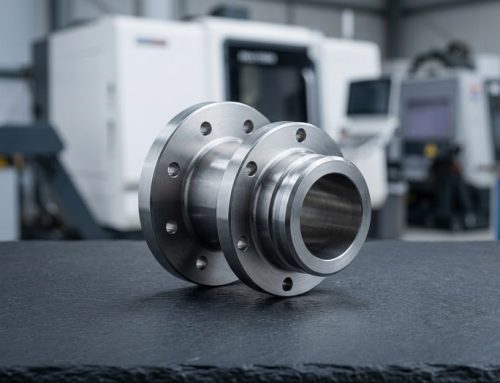 Custom machined weld-neck pipe flange with bolt circle