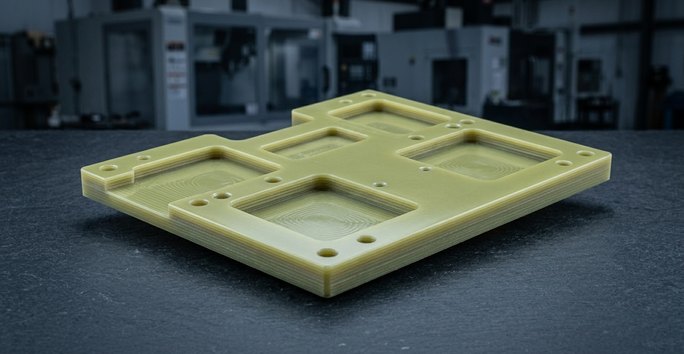 FR4 fixture base locating nest for assembly jigs