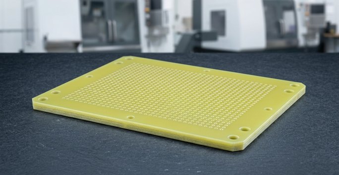 FR4 bed-of-nails probe plate for test fixtures