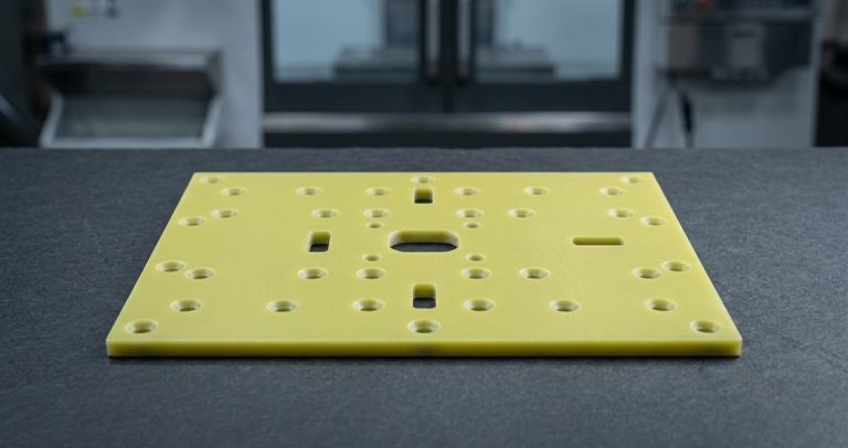 FR4 insulator spacer plate with mounting holes