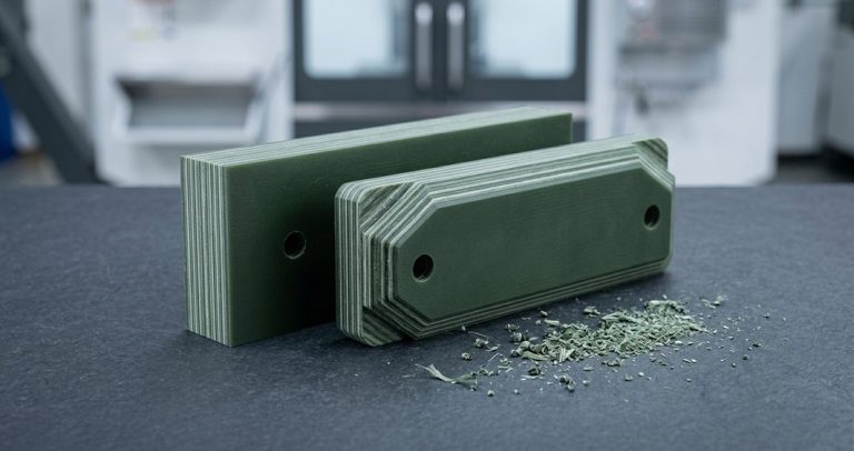 Colored green G10 Garolite block for knife handle scales