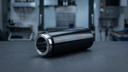 DLC coated steel shaft showing diamond like coating finish