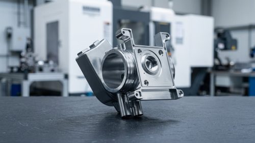 Precision CNC machined housing illustrating ISO 2768 general tolerance standard