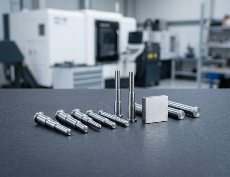 Hardened mold core pins and ejector pins after heat treatment