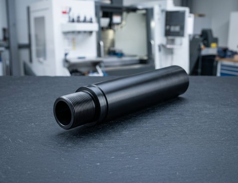 Black QPQ nitrided hydraulic rod after heat treatment coating