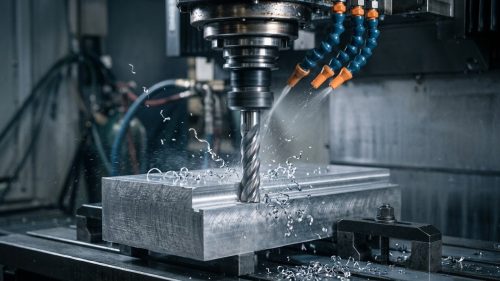 end mill helix angle cutting aluminum on CNC milling machine