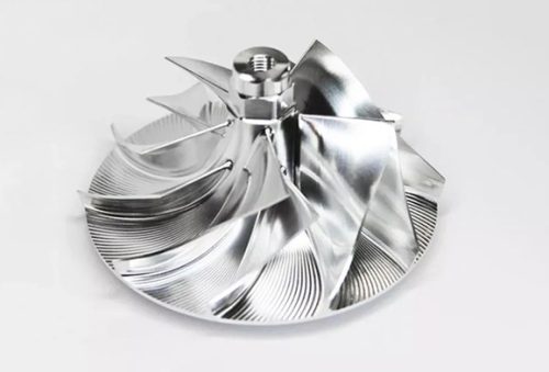 5-axis CNC machined aluminum impeller