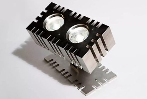 Wire EDM cut steel part with fine slots