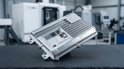 Motor housing with machined cooling fins for heat dissipation design