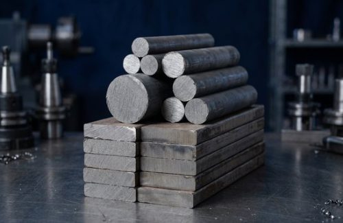 Raw Inconel 718 billet used before CNC machining