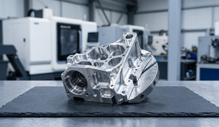 Finished precision machined aluminum housing part for industries