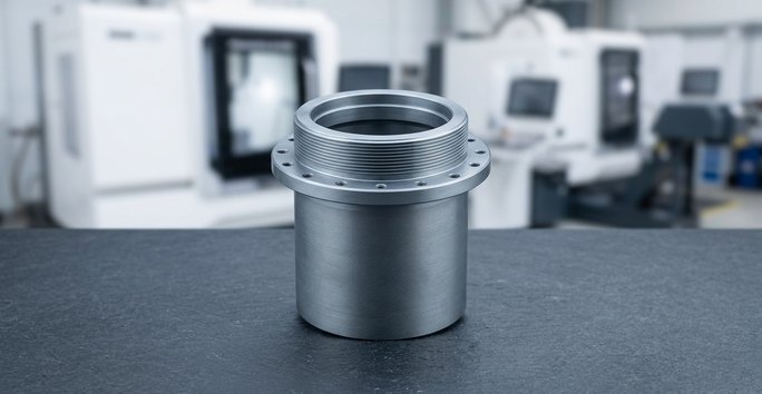 Invar lens barrel machined for optical mounting assembly