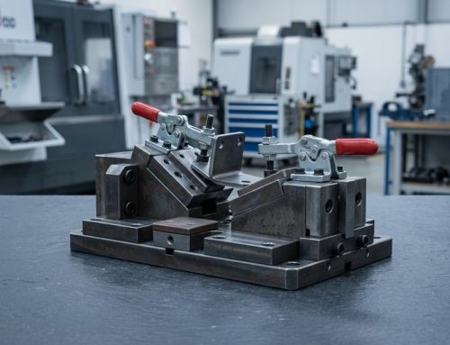 Welding fixture with locators and clamp pads on worktable
