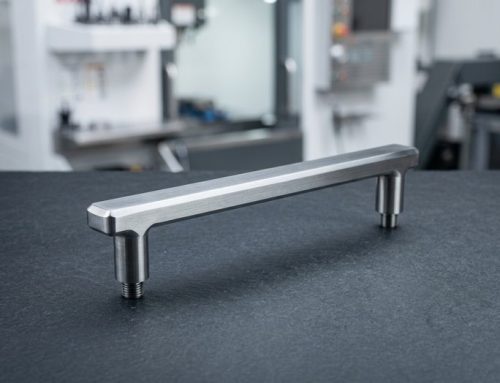 Stainless steel pull handle machined for enclosure panels
