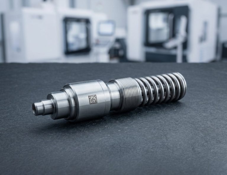 UDI DataMatrix laser marking on 316L stainless medical instrument