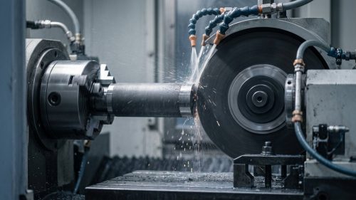 CNC grinding of tungsten carbide blank on precision grinding machine