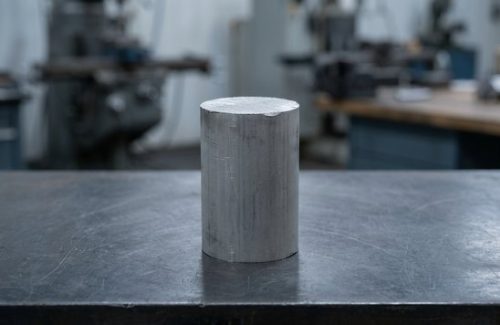 Raw magnesium AZ31B billet stock before CNC machining